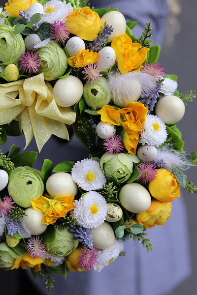 dekoracja wielkanocna wianek Terula, śr.30cm