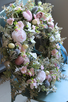 bajeczny wianek wielkanocny, Green Canoe Pastels, śr.56cm 