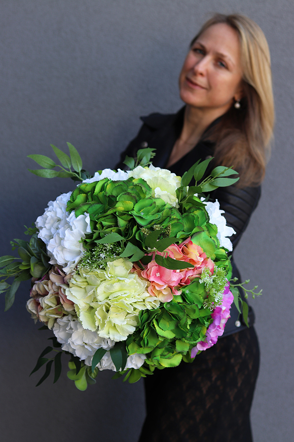 flowerbox Gertano w zielonym pudełku, wys.50cm