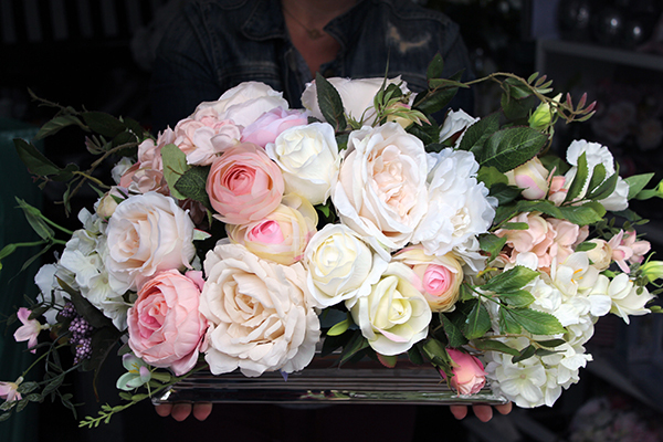 elegancka kompozycja kwiatowa / bukiet Pink Palladium 2, dł.55cm