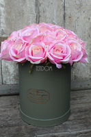 kompozycja kwiatowa / bukiet Flowerbox Różowa Aura, wys.37cm