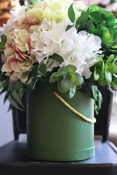 flowerbox Gertano w zielonym pudełku, wys.50cm