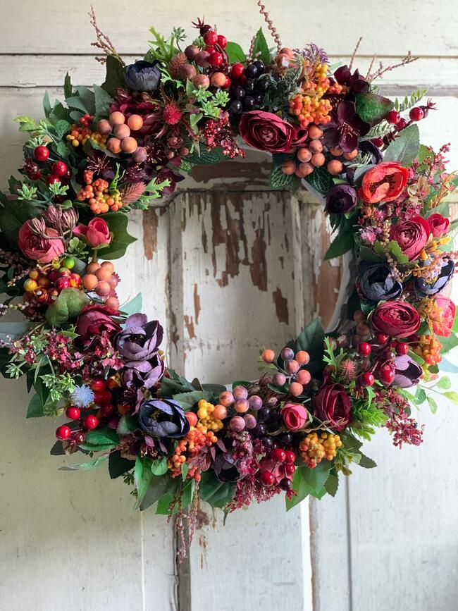 jesienny wianek, u Moniki, śr.40cm  