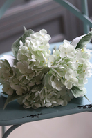 bukiet hortensji, Pastel Melody, mięta, 4szt. dł.36cm