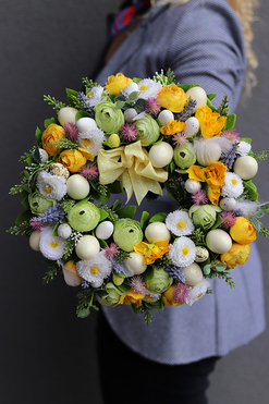 dekoracja wielkanocna wianek Terula, śr.30cm