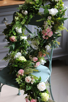 elegancka różana girlanda kwiatowa, Neluna, dł.100cm