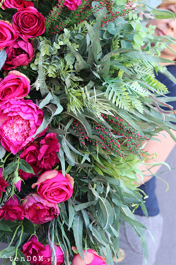 wiązanka nagrobna, Luiza New, dł.130cm