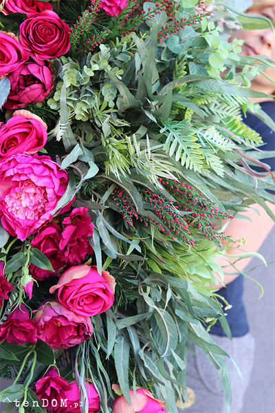 wiązanka nagrobna, Luiza New, dł.130cm