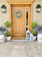 Błękitna Łąka, dekoracyjny wianek na drzwi, śr.46cm