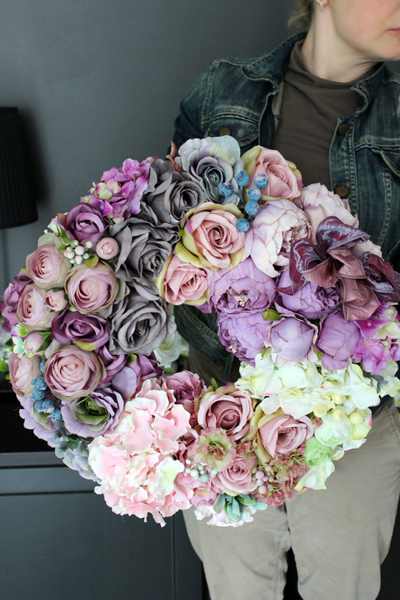 Bella bardzo duży wianek na drzwi, śr.46cm 