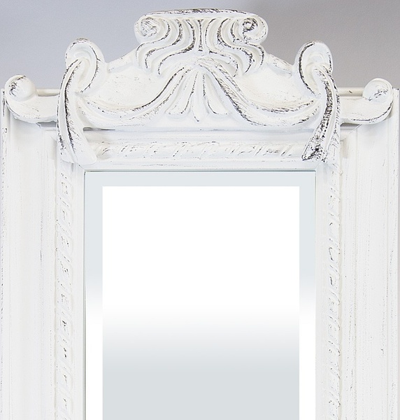 Panaceo, lustro białe, wym.120x22.5cm