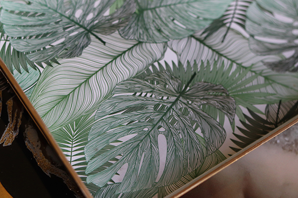 OD RĘKI Decoradore Tropicana, taca melaminowa, wym.3,5x29,5x22cm