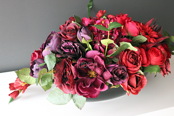 bukiet / kwiatowa kompozycja Red Fire 2, wys.28cm