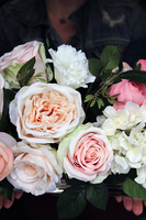 elegancka kompozycja kwiatowa / bukiet Pink Palladium 2, dł.55cm