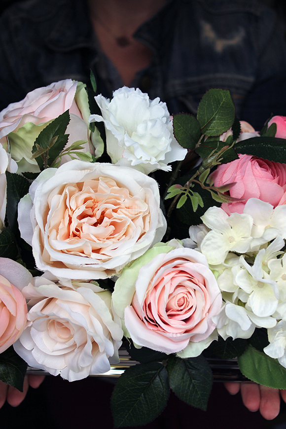 elegancka kompozycja kwiatowa / bukiet Pink Palladium 2, dł.55cm