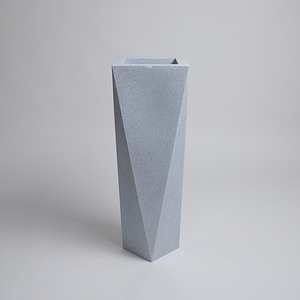 Rossa donica jasny marmurek z wewnętrzną półką 45x90cm