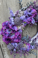 Fioletowa Mgła, wianek na drzwi, śr. 37cm