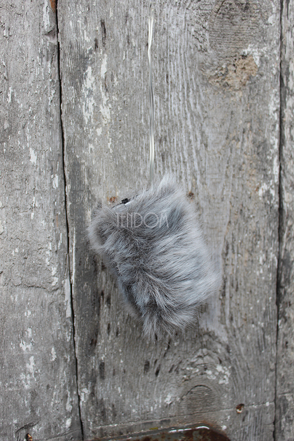 Deko Gwiazdka z lampkami led / zawieszka, srebrna wym.33cm