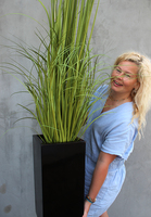 Silesia, elegancka sztuczna trawa w donicy fiberglass, wys.180cm