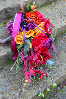 dekoracja, wiązanka nagrobna Jesienne Kwiaty, wym.68cm