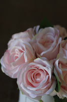 box / bukiet z jasnoróżowych róż Thelina wys.22cm