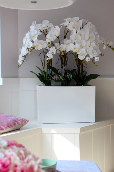 bardzo duży storczyk Hotel Design White Grande w donicy, wys.105cm 