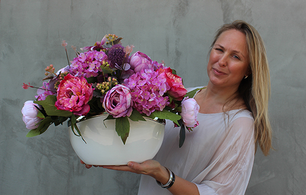 Pallina, kompozycja kwiatowa / bukiet, wys.38cm