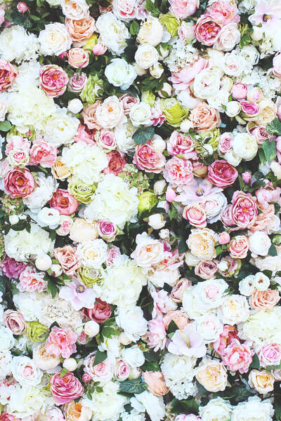 jednostronna ściana kwiatowa, Maria Antonina, wym. 50x50cm