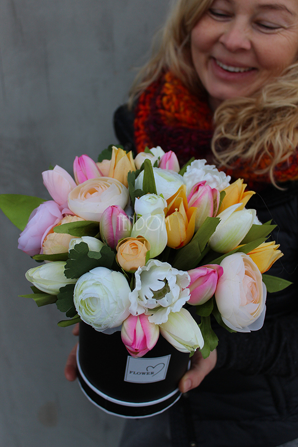 flowerbox wiosenny Leokadia wys.28cm