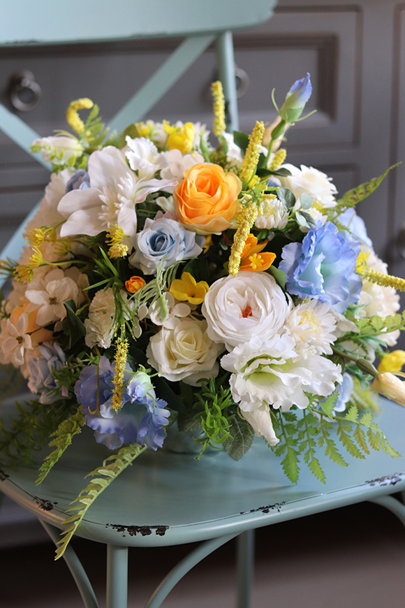  Jessina Blue, barwna wiosenna kompozycja, wym.33x49cm