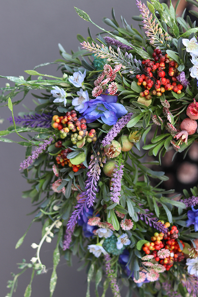 delikatny wiosenny wianek Wichrowe Wzgórza New, śr.32cm 