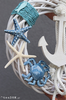 marynistyczny wianek na drzwi, Zakotwiczony, śr.35cm