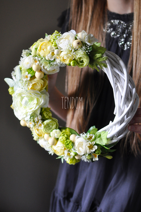 Bella Casa, dekoracyjny wianek na drzwi, śr.30cm