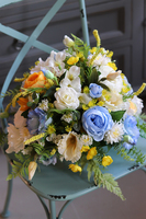  Jessina Blue, barwna wiosenna kompozycja, wym.33x49cm