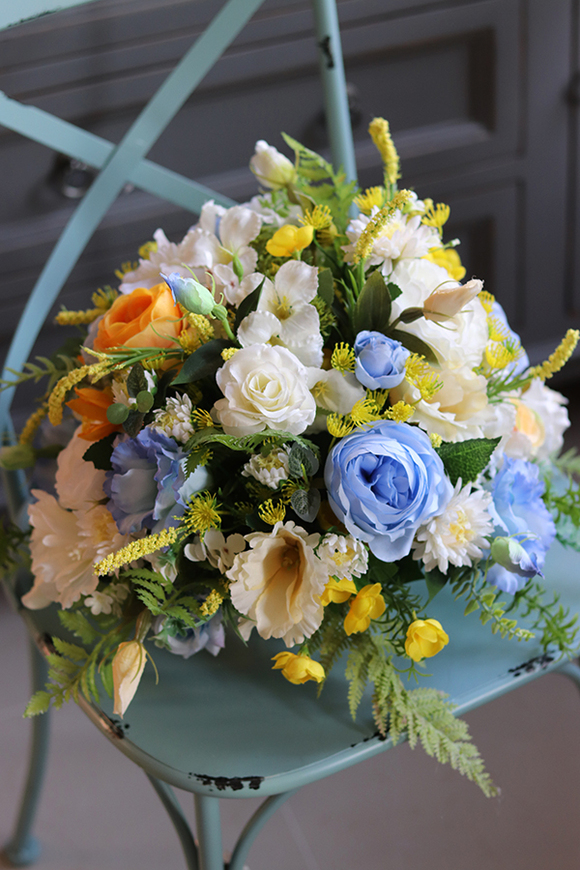  Jessina Blue, barwna wiosenna kompozycja, wym.33x49cm