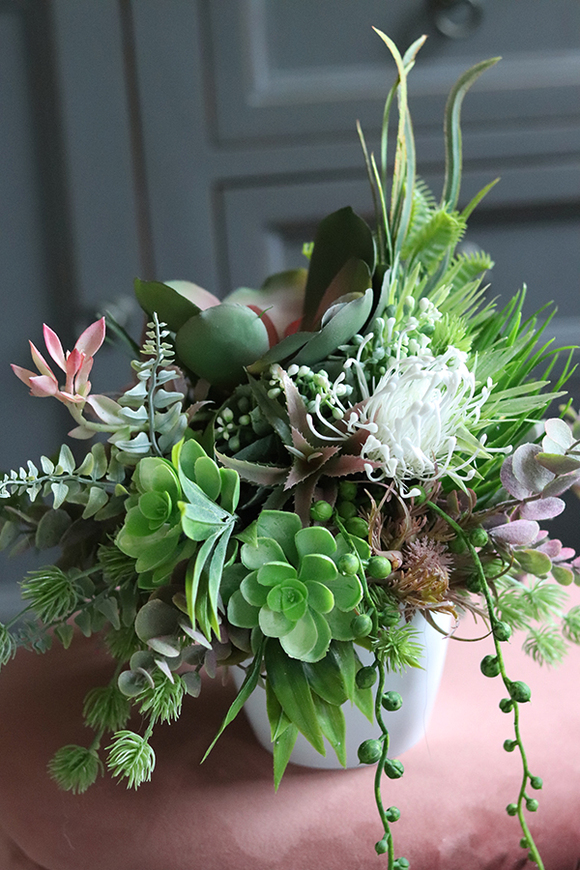 Albertina, kompozycja z sukulentami, wym.27x27cm