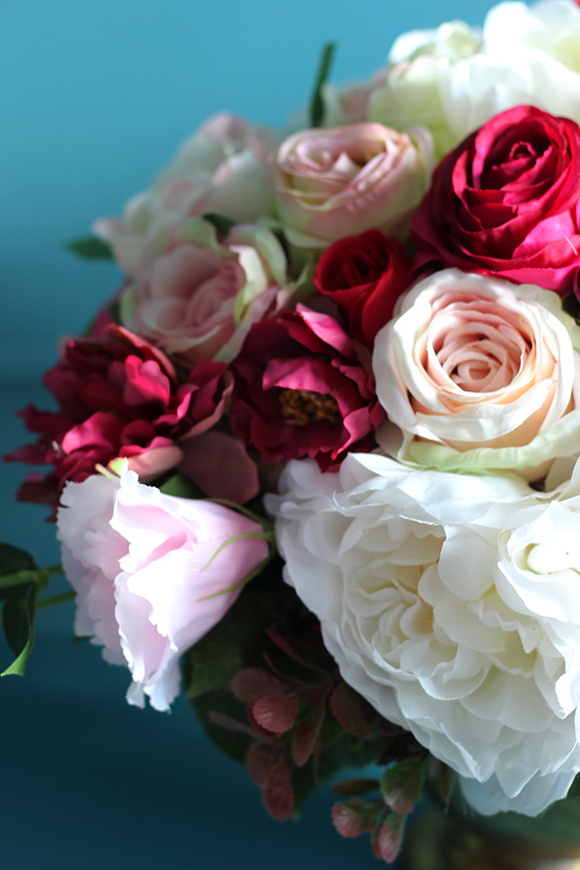 Milenia, ekskluzywna kompozycja w złotym pucharze, wys.38cm