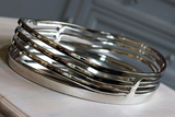 Glamour Oval, elegancka lustrzana taca, wym.10x44x30cm