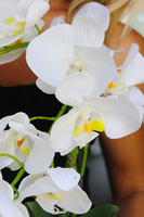 uroczy sztuczny storczyk w pięknej donicy Lanasa, wys.49cm