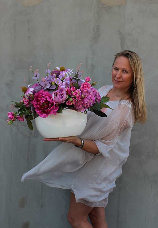 Pallina, kompozycja kwiatowa / bukiet, wys.38cm