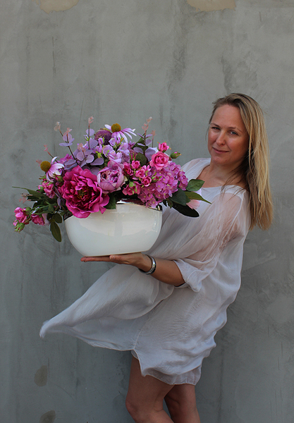 Pallina, kompozycja kwiatowa / bukiet, wys.38cm