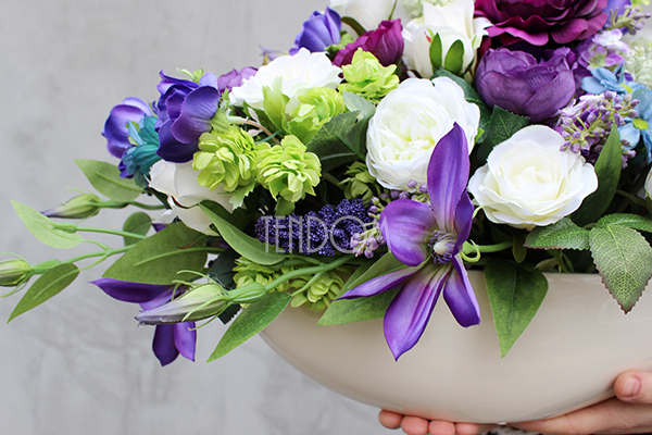 Lambert Exclusive kompozycja kwiatowa / bukiet wys.22cm, szer.67cm 