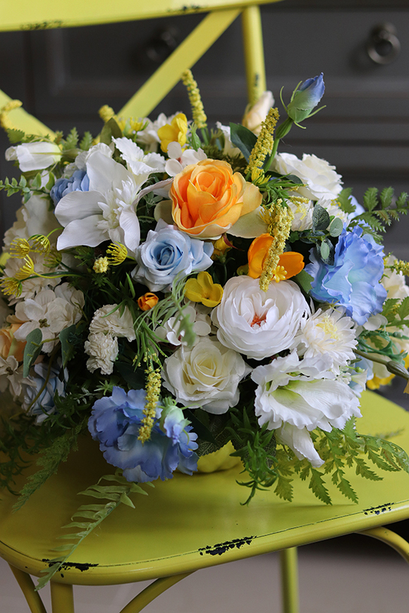  Jessina Blue, barwna wiosenna kompozycja, wym.33x49cm