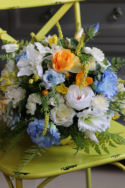  Jessina Blue, barwna wiosenna kompozycja, wym.33x49cm