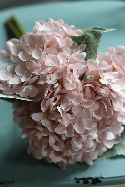 bukiet hortensji, Pastel Melody, różowe, 4szt. dł.36cm