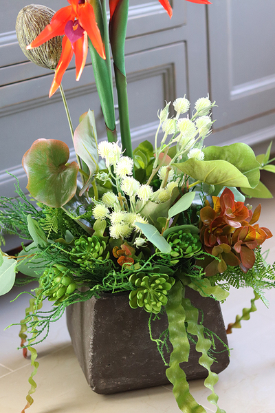 egzotyczna kompozycja ze strelicją, Modenata Nerano, wys.68cm