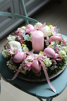 Alicja, wielkanocny stroik ze świecą, śr.33cm