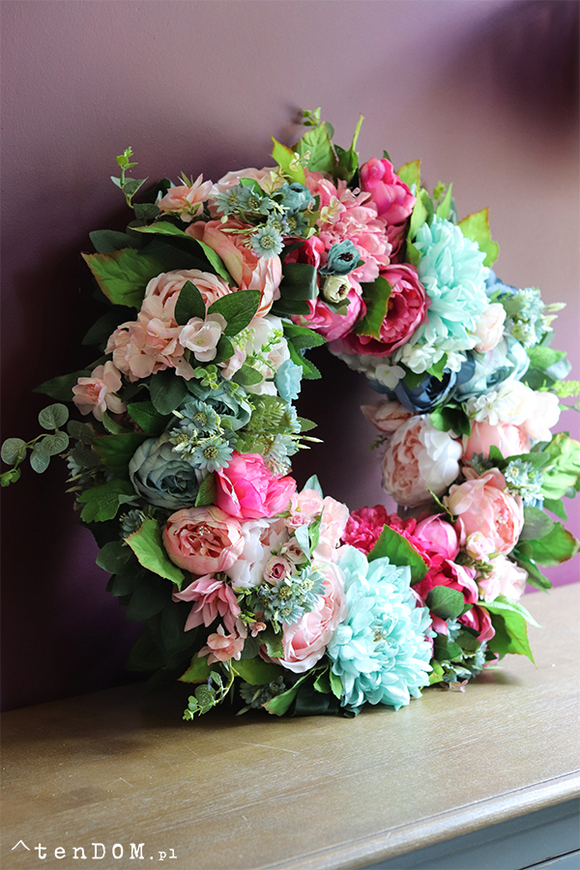 bardzo bogaty wianek na drzwi, Caryca Katarzyna New, śr.56cm