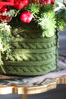 box świąteczny / stroik, Gwiazdka z Leonem Green, wys.32cm 