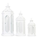 Gardenarium, komplet lampionów metalowych, 3szt